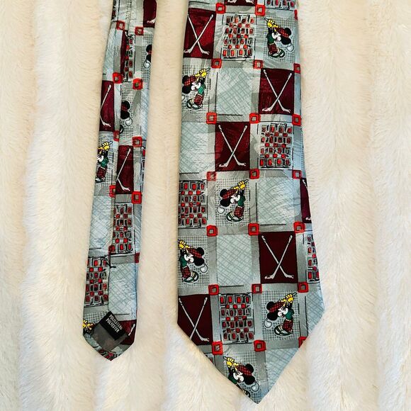 Mickey Mouse Golfer Vintage Tie - Picture 3 of 6